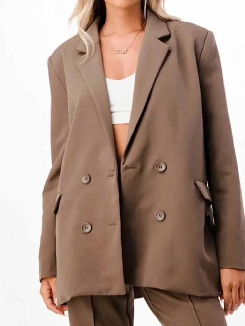 Oversized Double Breasted Blazer
